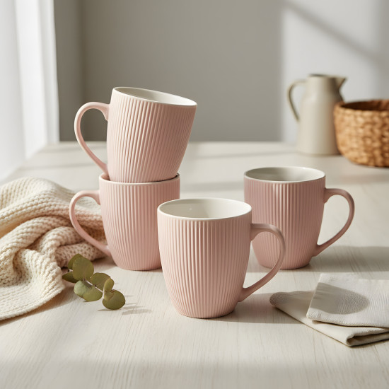 Porcelain Mug Set - 4 Pcs